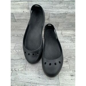 Crocs Black Ballet Flats‎ Shoes Womens Size 10
